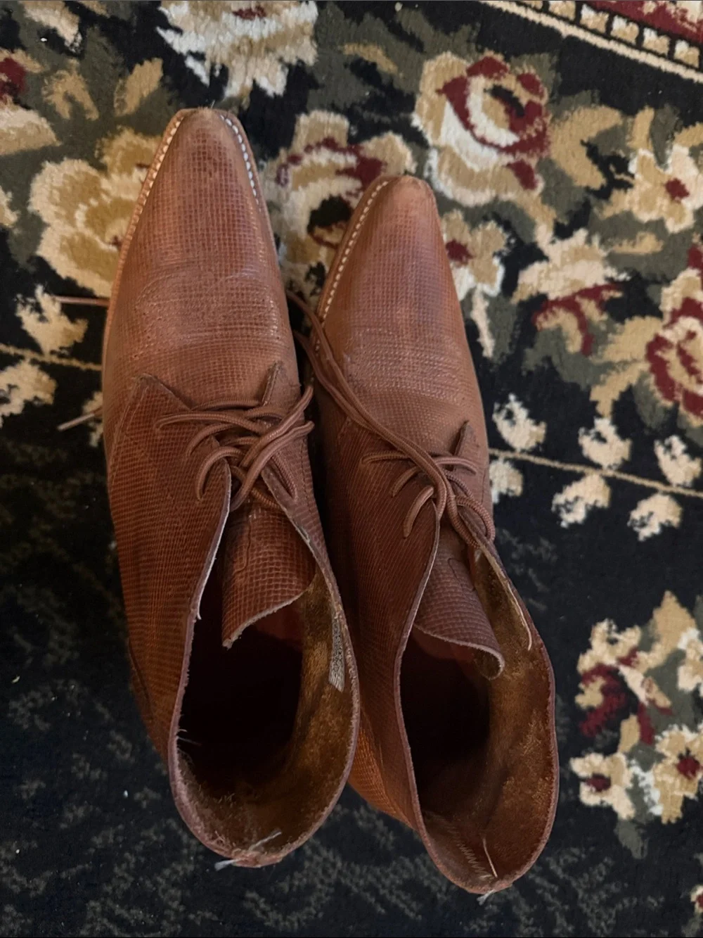 Women’s Twisted X Tan Leather Lace-Up Ankle Boots 10B - Picture 4 of 6